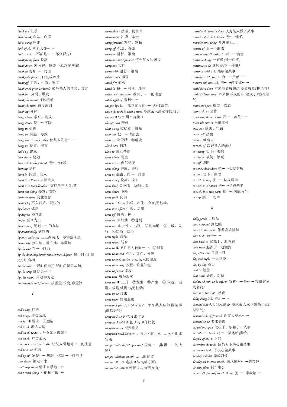 2018高考最新词组短语_第3页