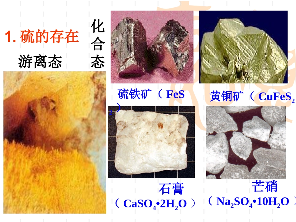 高一化学人教版必修1课件硫和二氧化硫201533_第2页