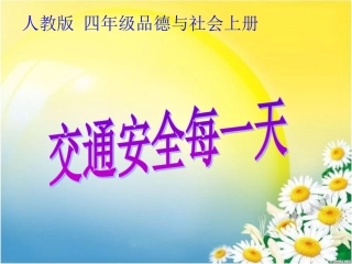 《交通安全每一天》PPT课件