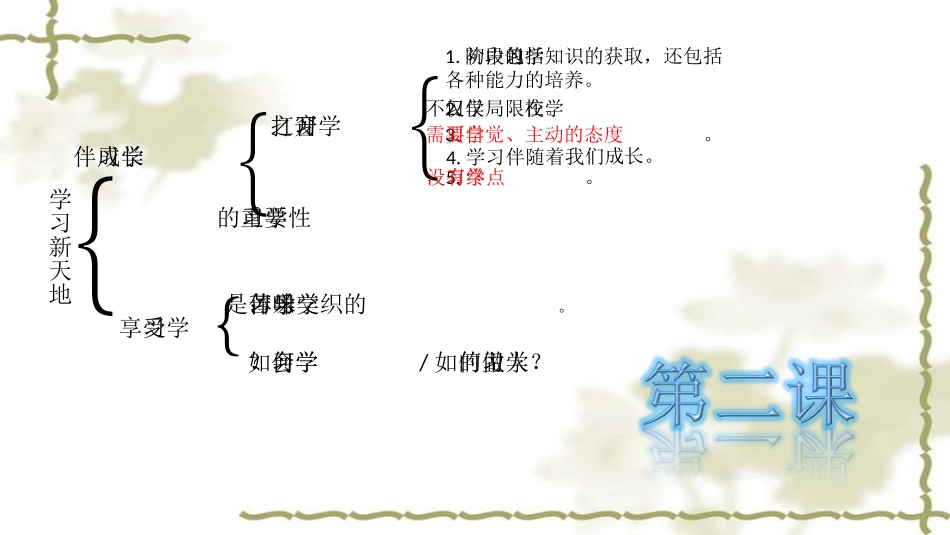 七年级道德与法治上册知识梳理图框架图_第2页