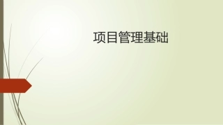 项目管理基础