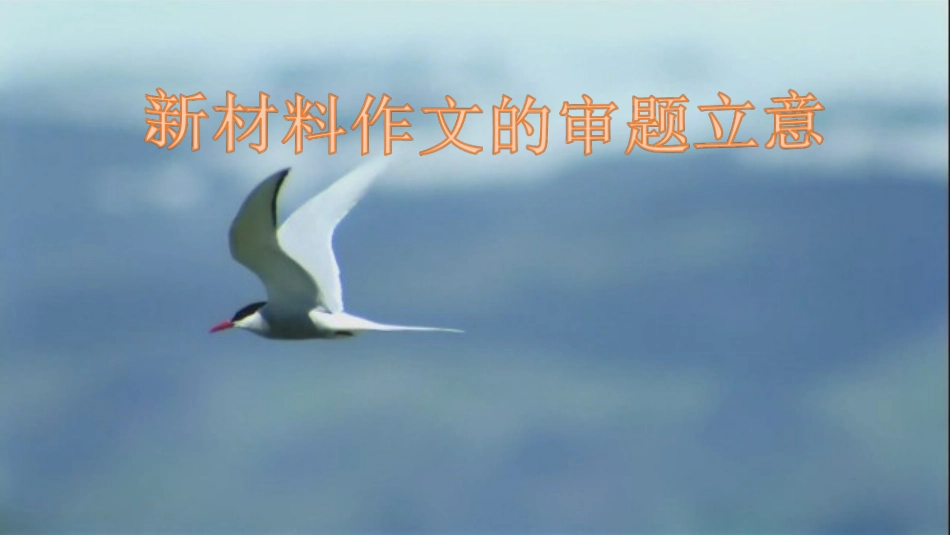 2018届高三材料作文审题立意_第1页