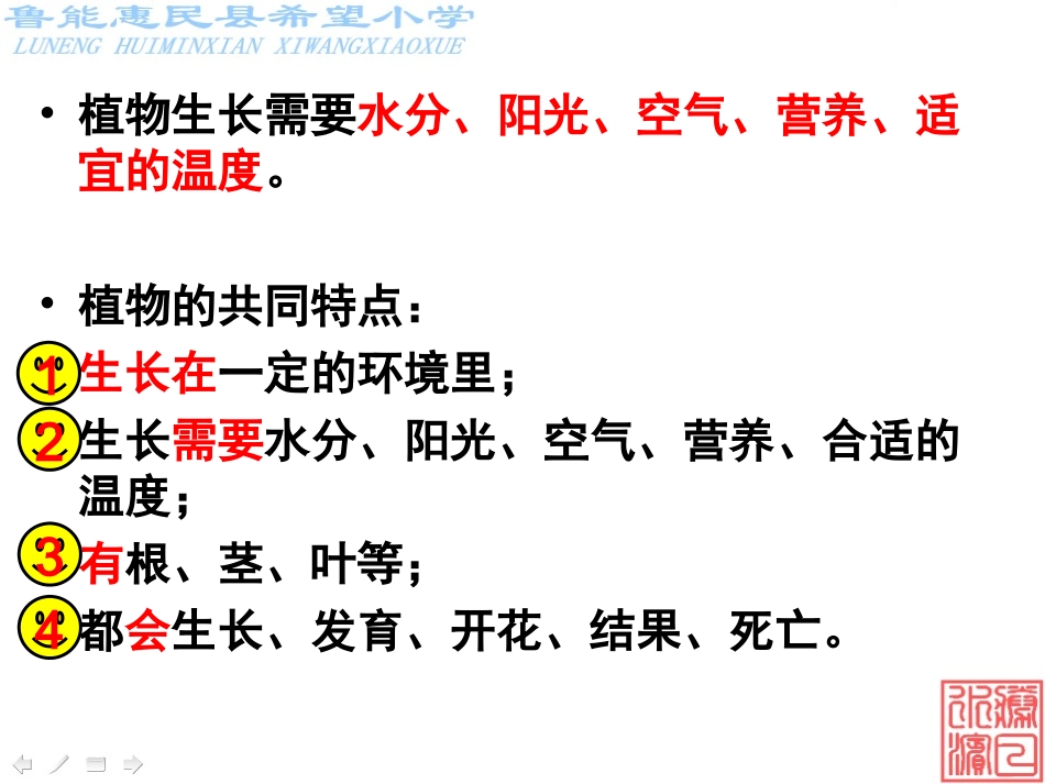三年级科学上册第一单元《植物》复习与测试_第3页