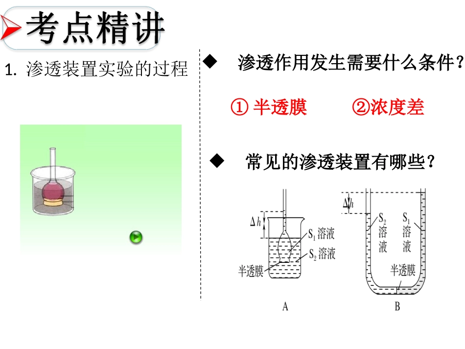 2018版一轮复习第7讲_物质跨膜运输的实例和方式.pptx_第3页