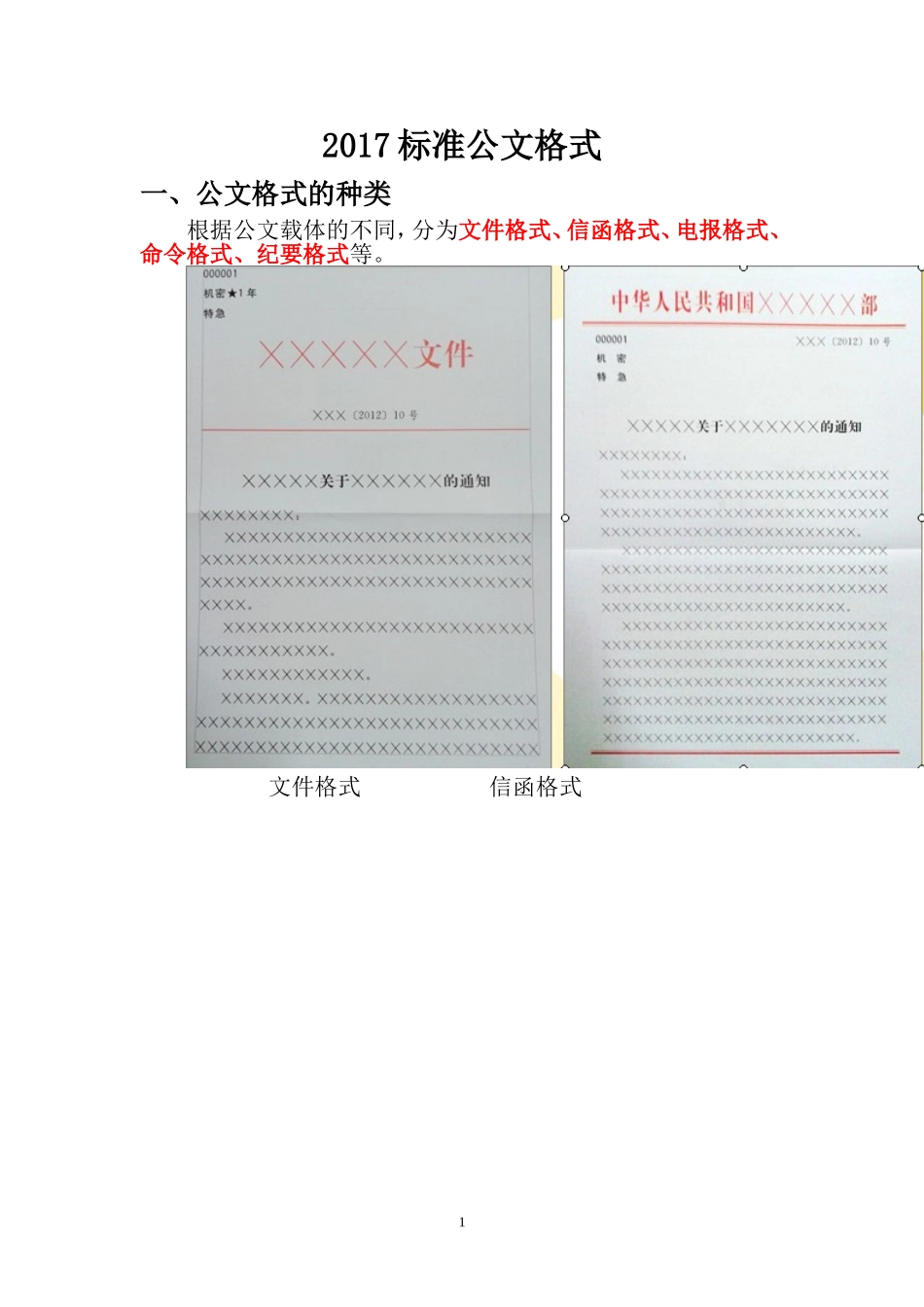 2017最新标准公文格式_第1页