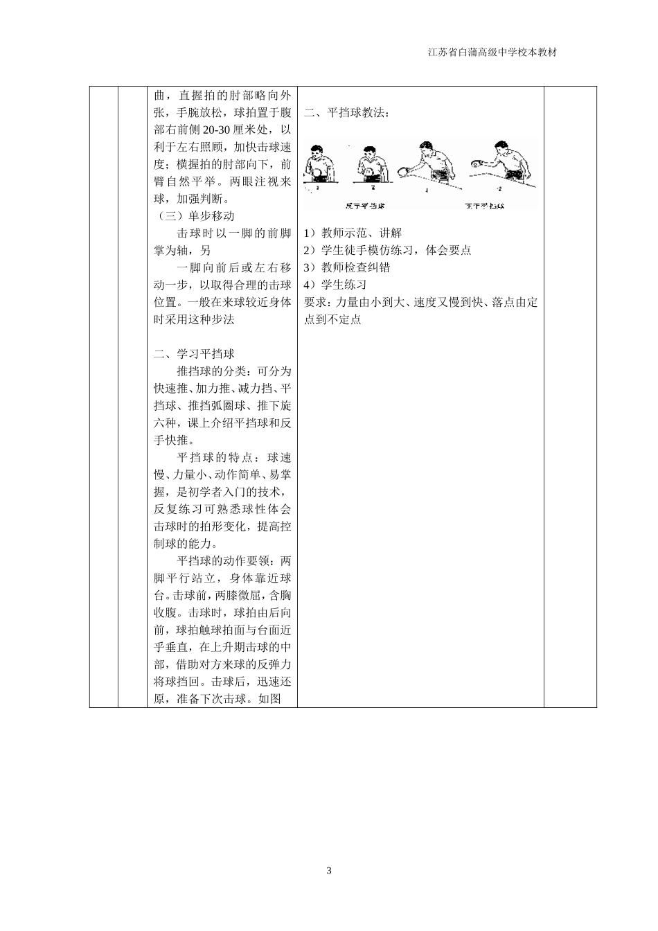 乒乓球社团活动教案1_第3页