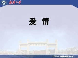 1.大学生的爱情观PPT