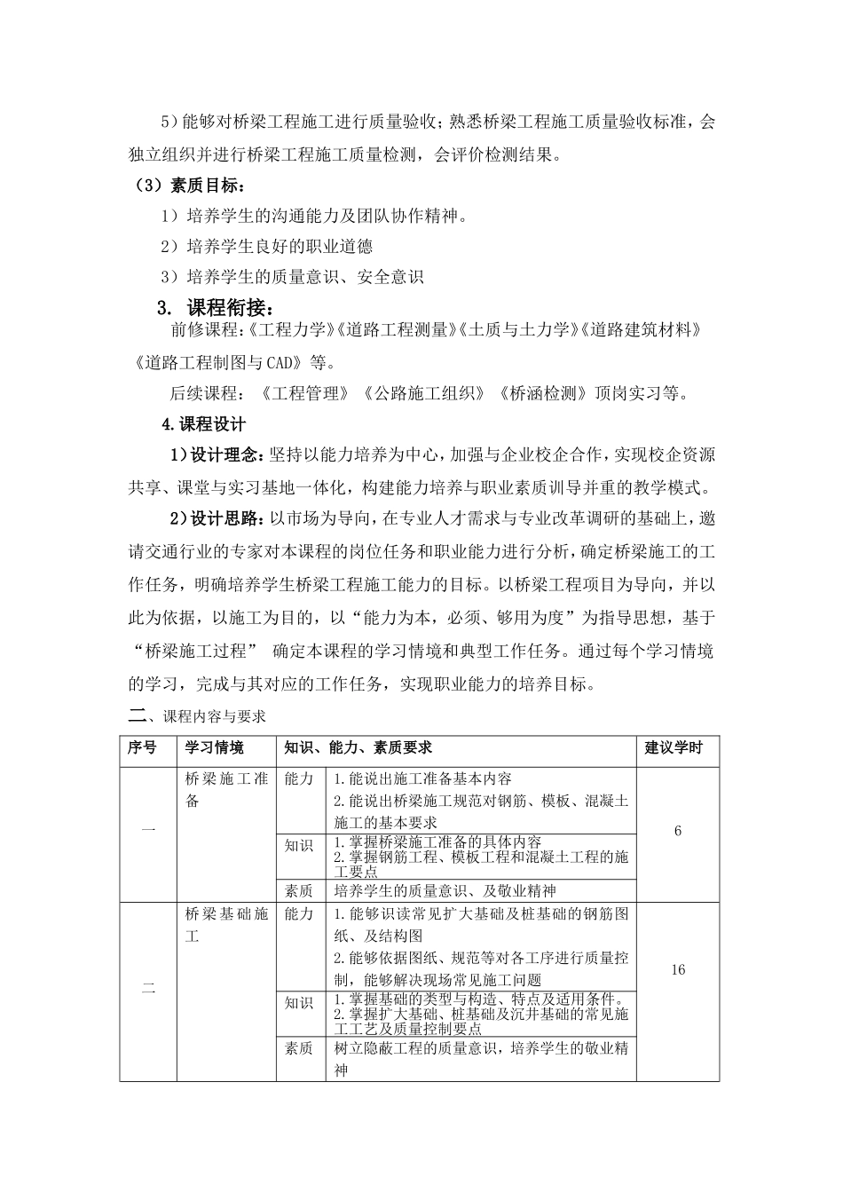 《桥梁工程施工》说课讲稿_第2页