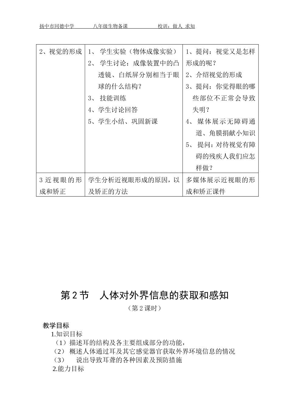 第2节人体对信息的感知（2课时）_第3页