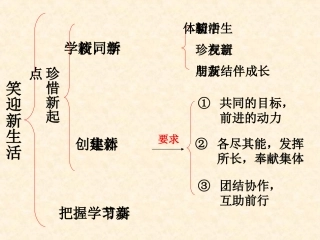 七年级上册思想品德复习框架