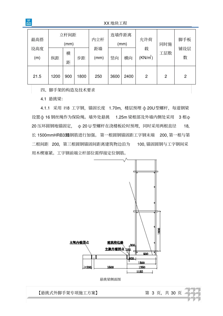 中建系统悬挑式外脚手架专项施工方案解析_第3页