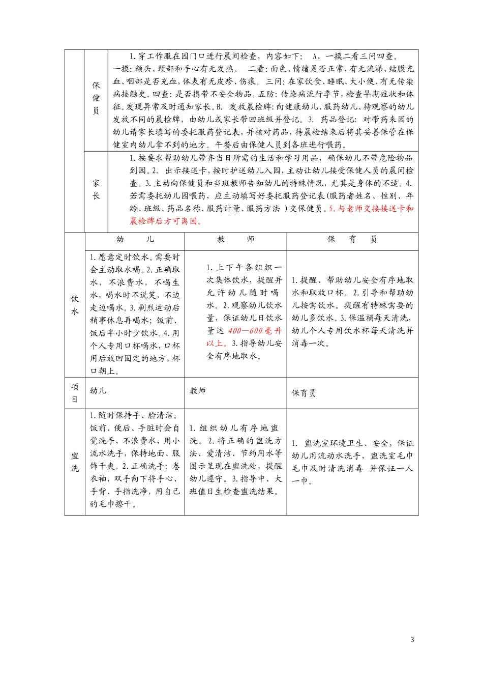 镇江市幼儿园一日活动常规细则 (2)_第3页