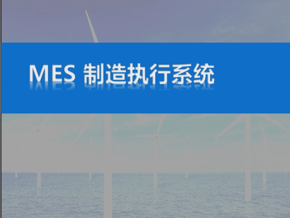 MES_系统介绍_第1页