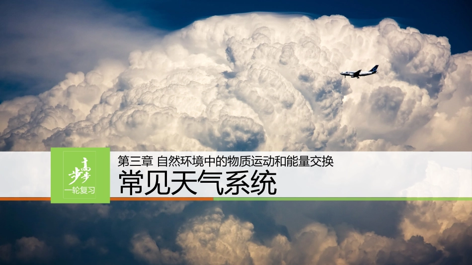 2016高三一轮复习：常见的天气系统_第1页