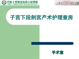 2016.3.17剖宫产手术护理查房