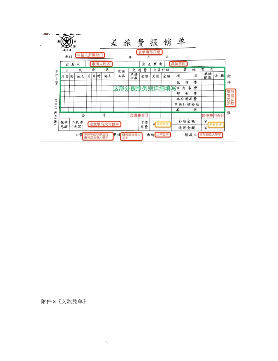 报销单据填写、整理和粘贴的要求_第3页