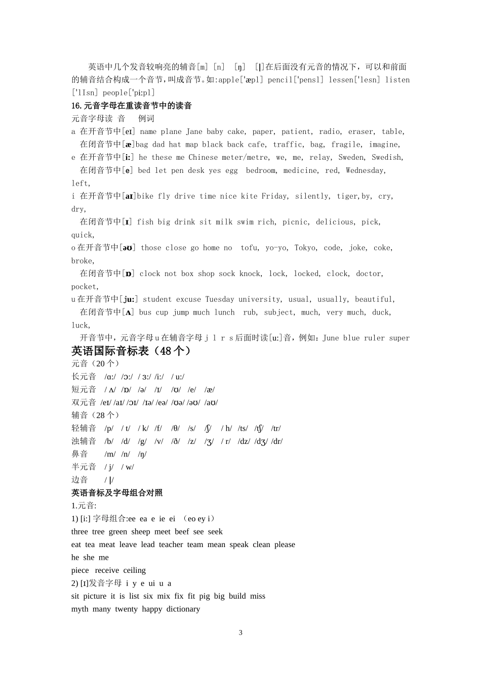 新课标英语语音知识_第3页