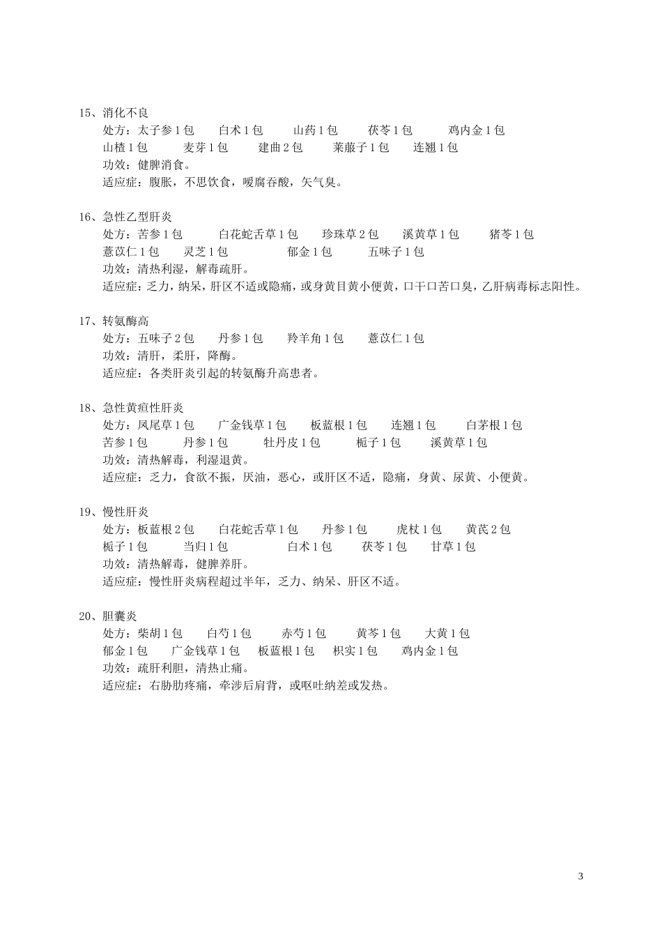 一方配方颗粒专病专方_第3页