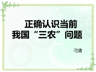 三农问题pptx