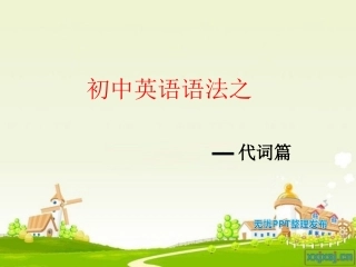 初中英语语法_代词(新)