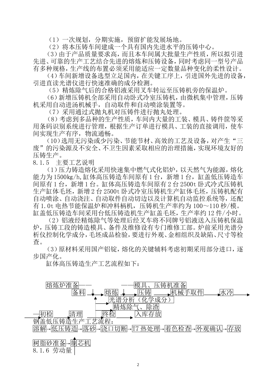 东风本田汽车发动机铸造车间工艺说明_第3页