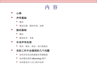 《汽车噪声与振动