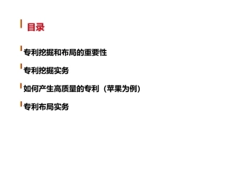 专利挖掘和布局