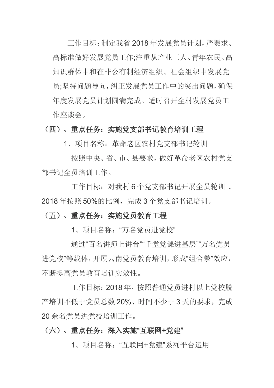 2018年大河村党建巩固年重点任务项目清单_第3页