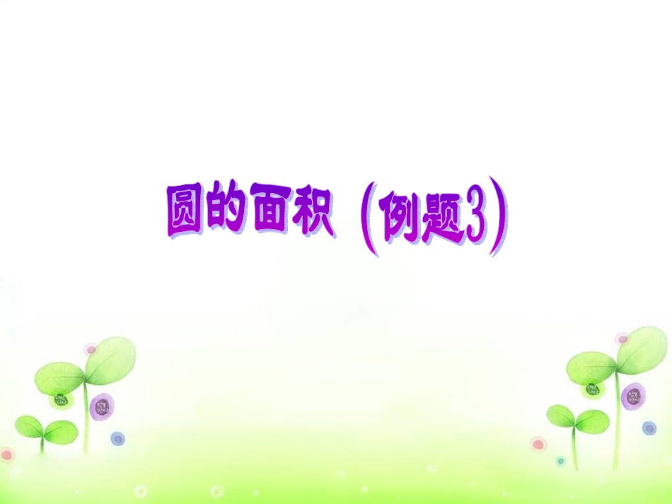 《圆的面积例3》课件_第1页