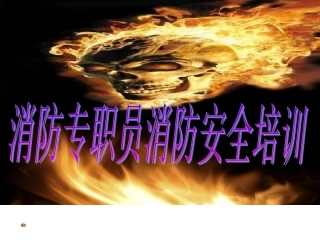 专职消防员消防培训资料
