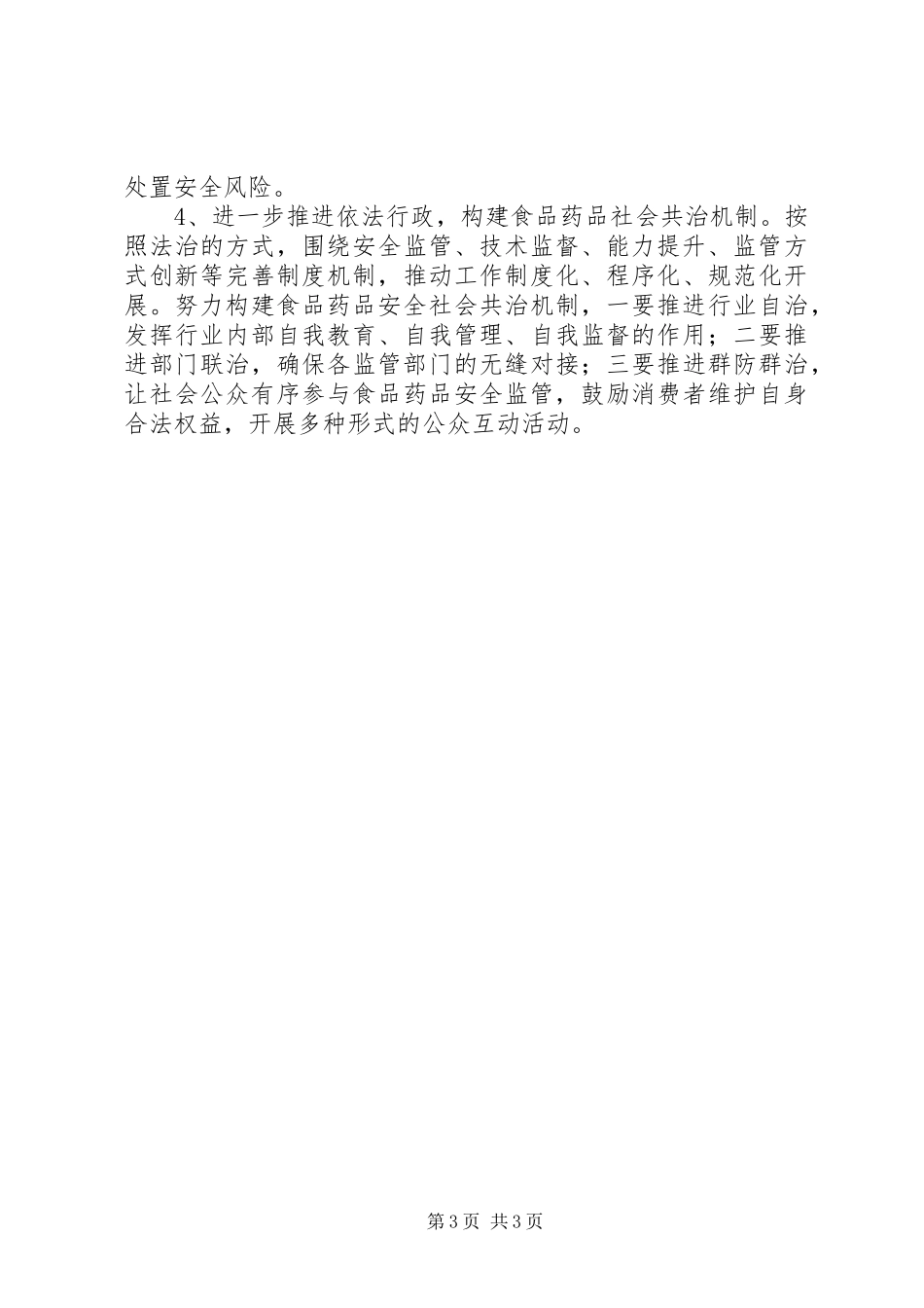 XX年食品药品监管工作计划_第3页