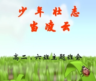 主题班会课件：少年壮志当凌云