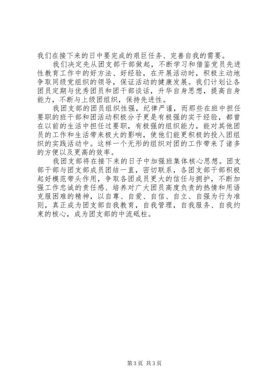 团支部建设计划_第3页