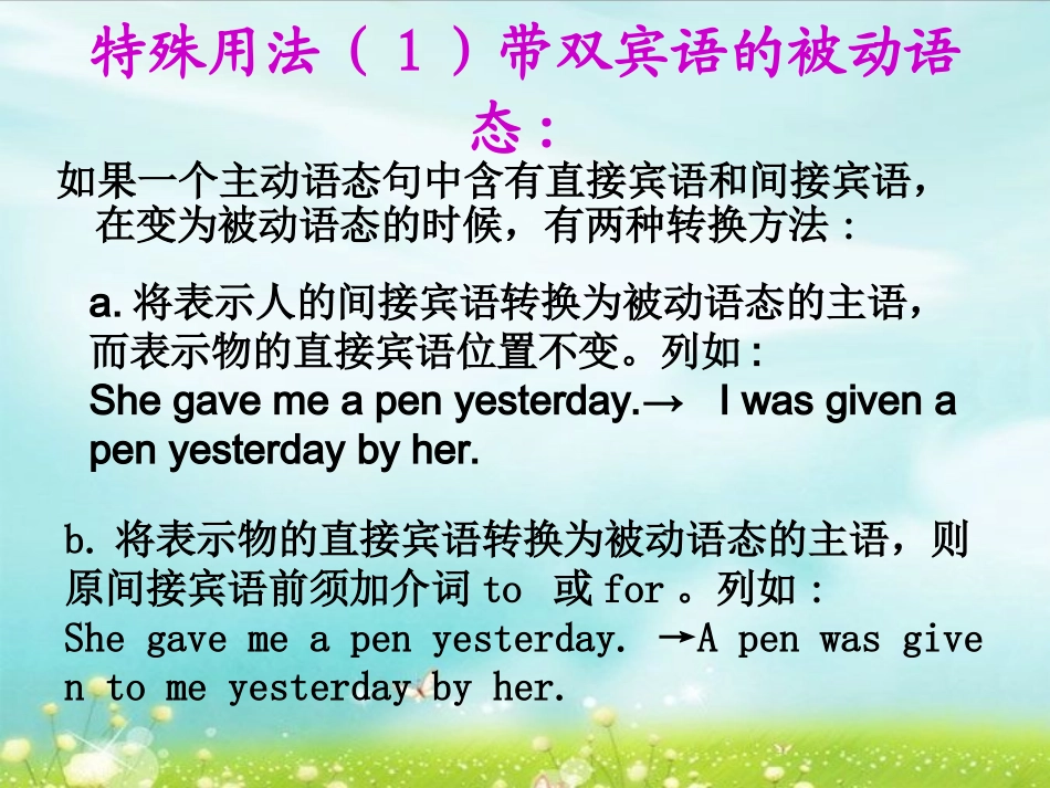 被动语态课件--特殊用法_第2页