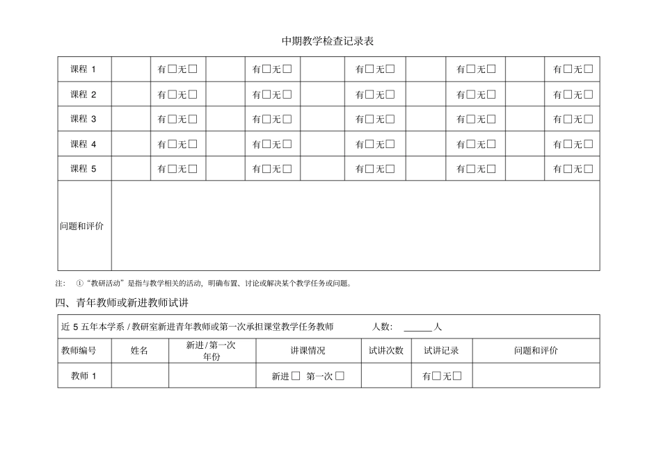 中期教学检查记录表_第3页