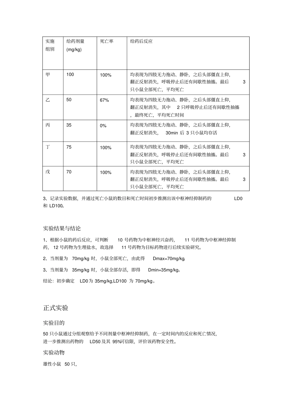 中枢神经系统药物的设计性试验_第3页
