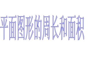 平面图形的面积总复习课件