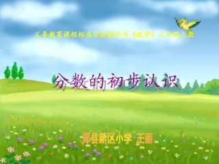 分数的初步认识新