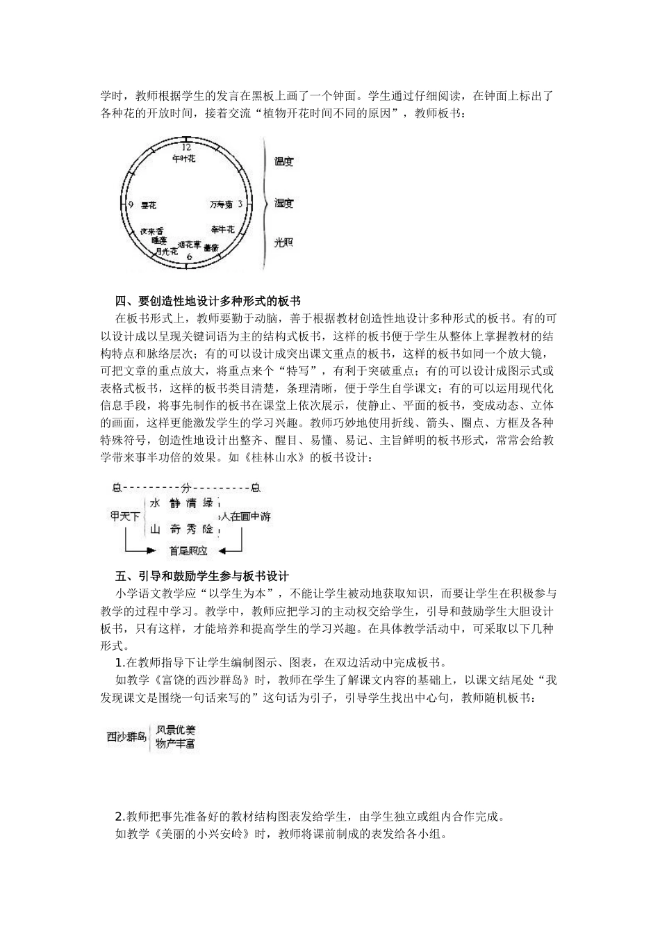 浅谈小学语文板书设计_第2页