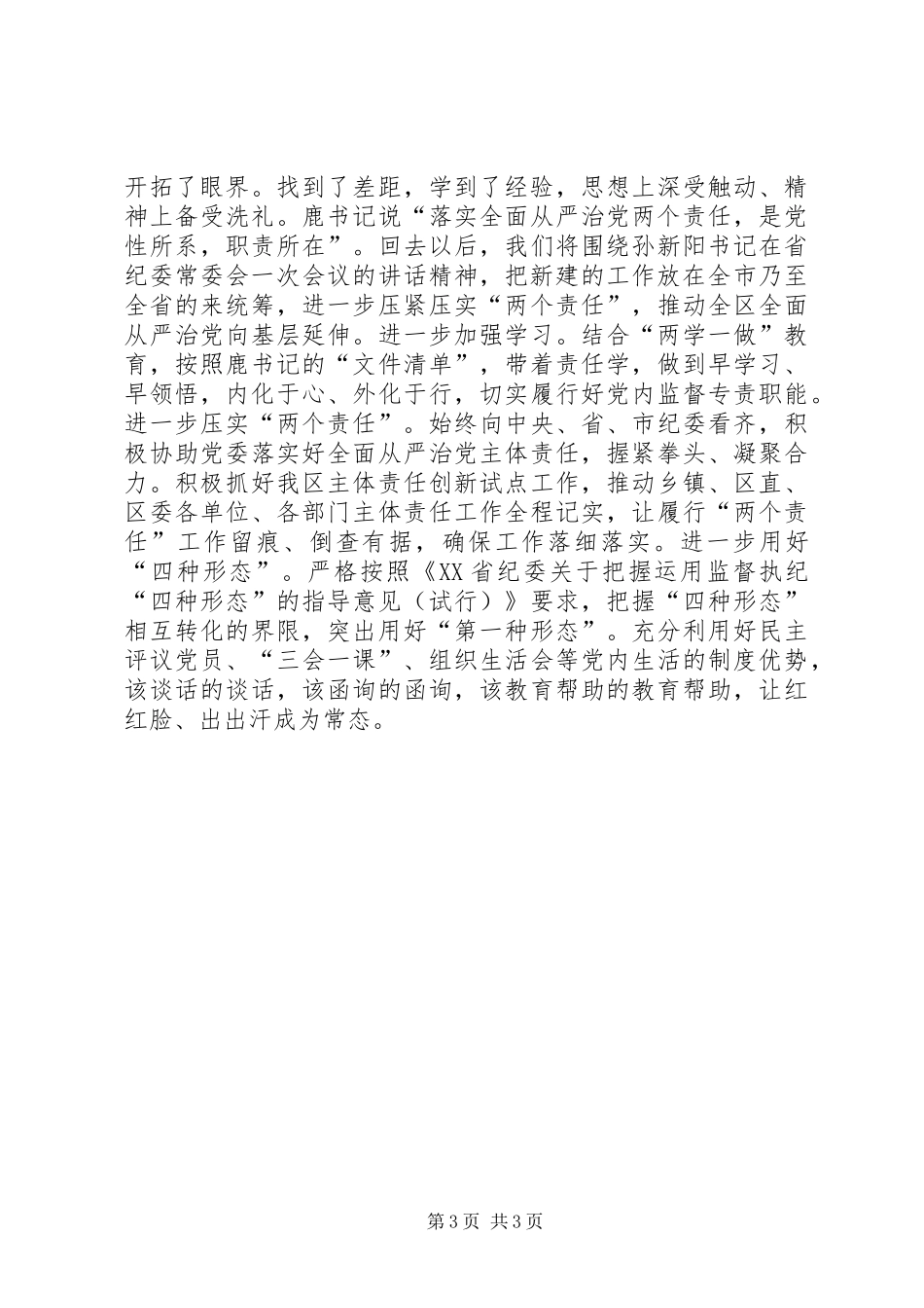 市县区纪委书记交流发言_第3页