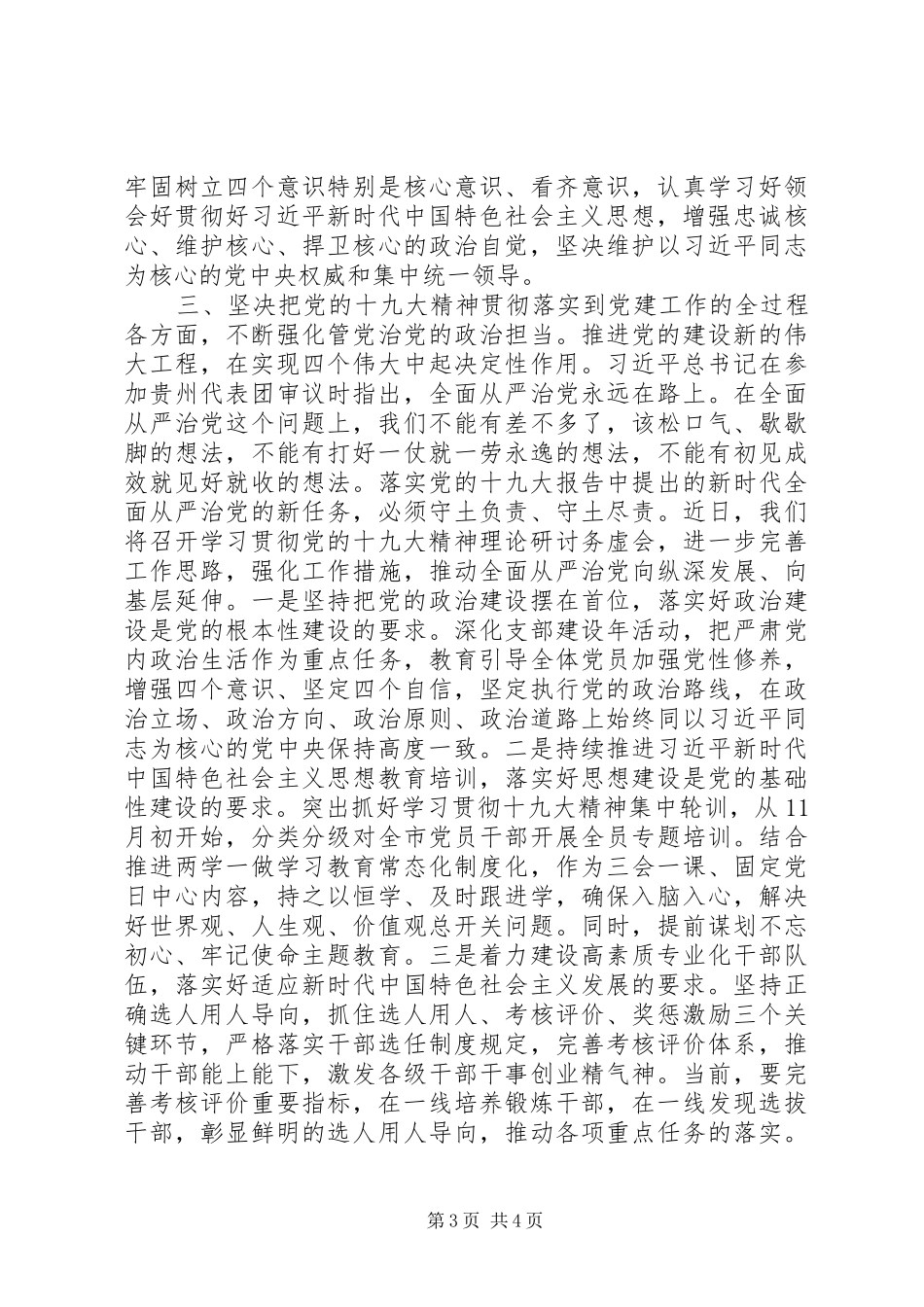 在十九大理论中心组集中学习时的讨论发言_第3页