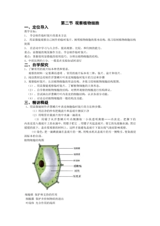 第二节观察植物细胞