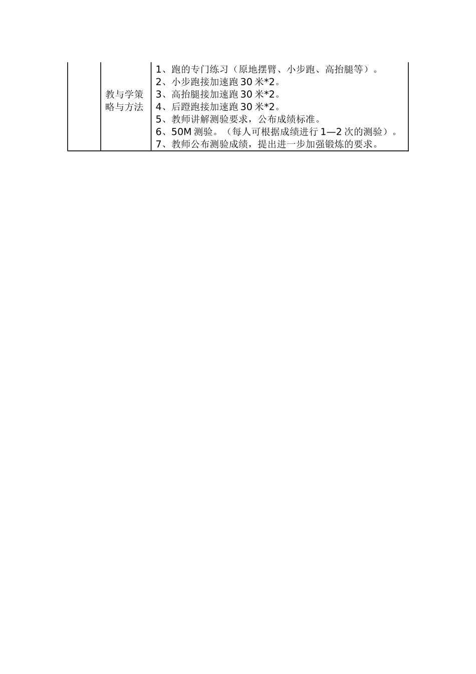 九年级快速跑单元计划_第3页