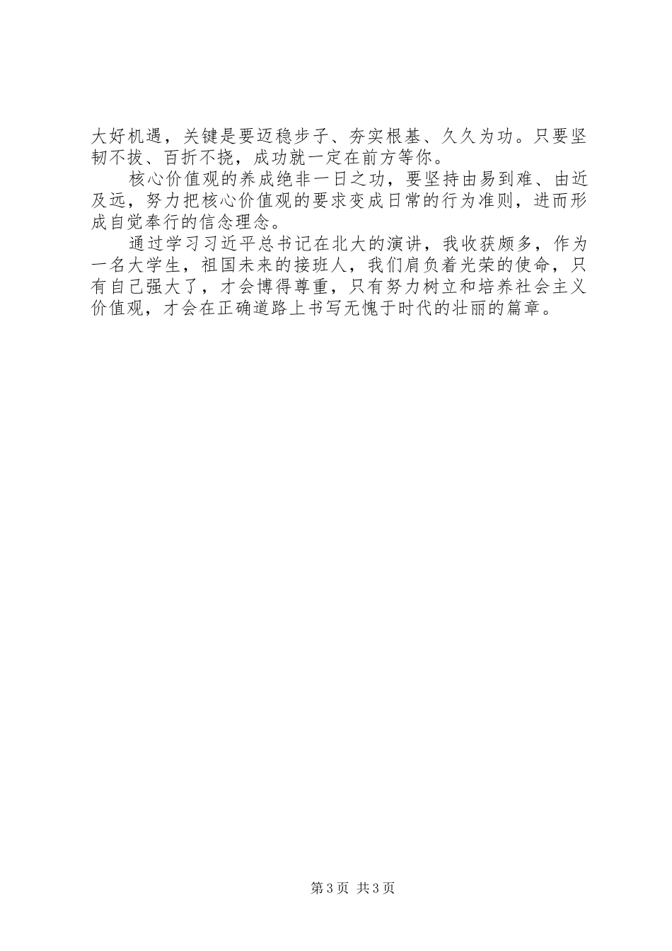 学习习总书记北大演讲之心得体会_第3页