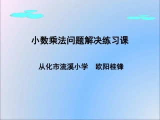 小数乘法问题解决定稿