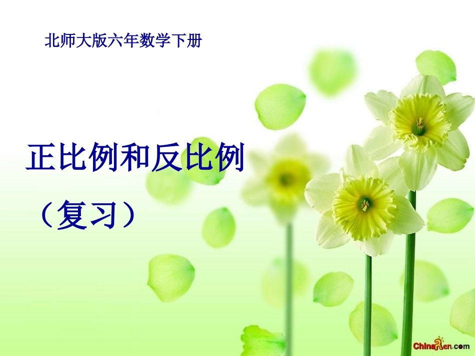 正比例和反比例(复习课)_第2页