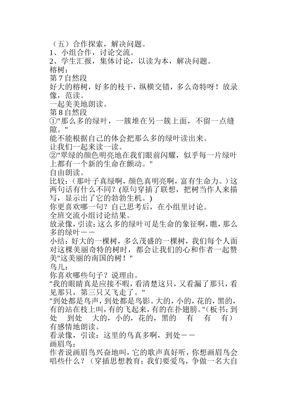 鸟的天堂　教案_第3页