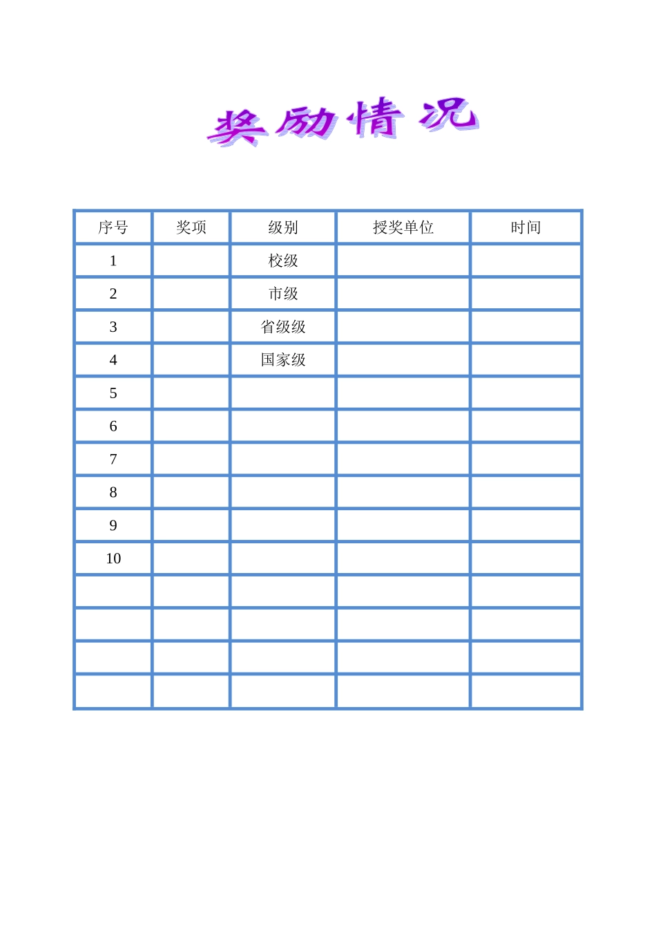 学生成长档案5_第2页