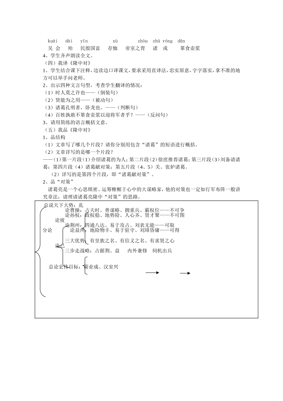 隆中对教学设计_第2页