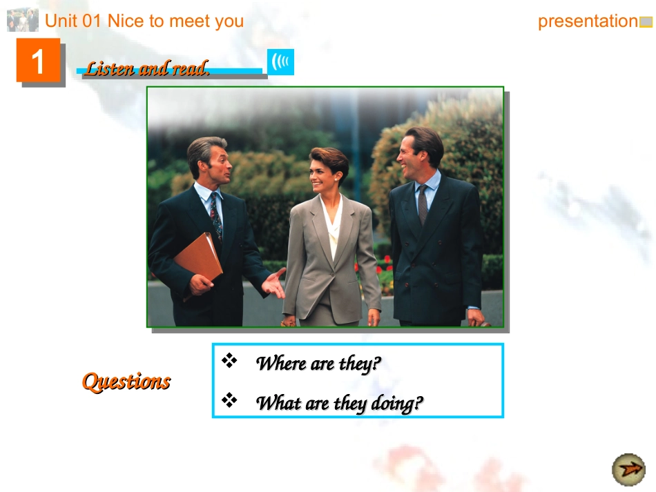 畅通英语第一册课件Unit1-2_第2页